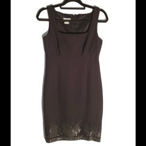 Liz Claiborne black sequin dress